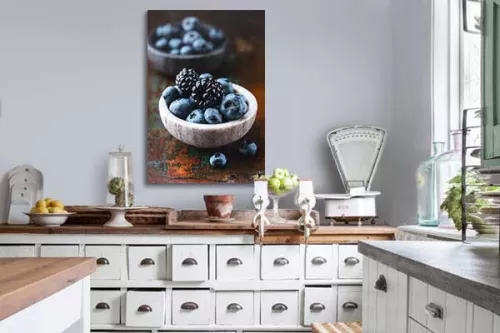 Décoration cuisine toile imprimée Fruits des bois