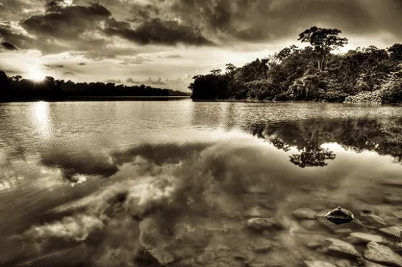 Poster mural paysage Etrange reflet