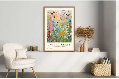 affiche Gustav Klimt décoration murale painting_black_frame_vertical