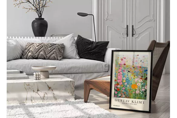 affiche Gustav Klimt décoration murale painting_black_frame_vertical