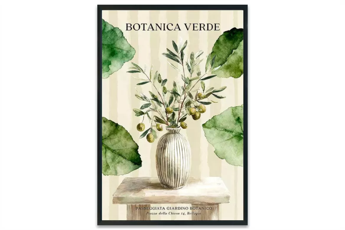 Affiche Nature - Bellegio painting_black_frame_vertical