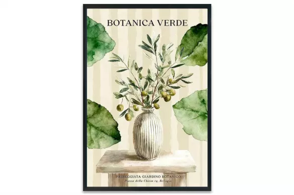 Affiche Nature - Bellegio cadre-noir-portrait