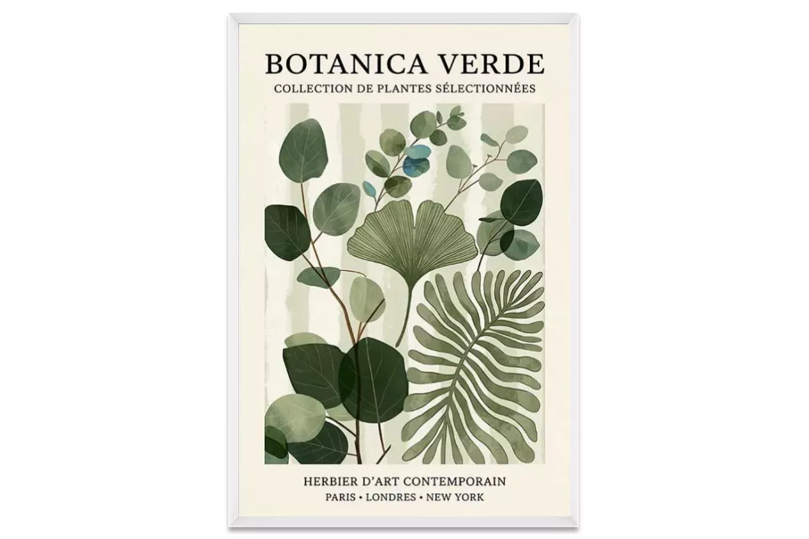 Affiche nature - Sélection verte painting_white_frame_vertical