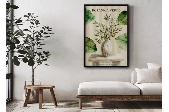 Affiche Nature - Bellegio painting_black_frame_vertical