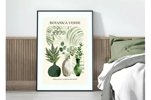 Affiche déco - Présentation naturelle painting_black_frame_vertical