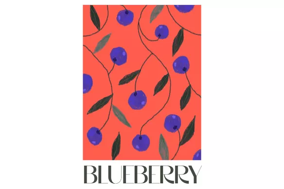 tableau déco - Blueberry