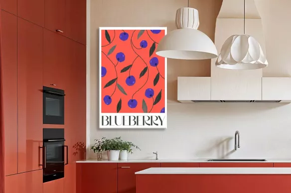 toile déco - Blueberry