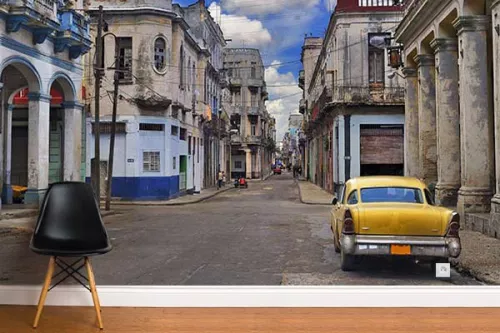 Papier peint mural Habitations Cubaines