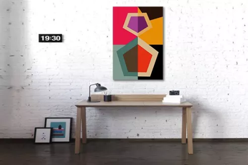 tableau design clubic jaune