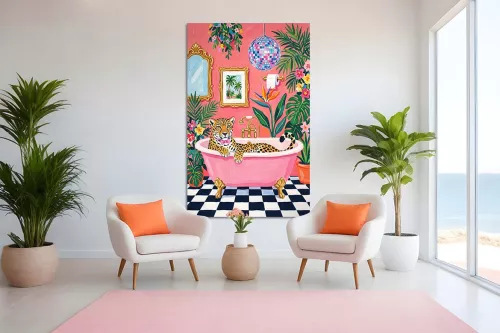 Visuel de l’affiche Camouflage painting_black_frame_vertical