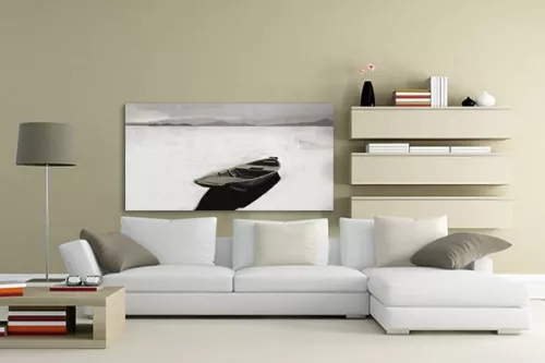  Tableau déco barque abandonnée