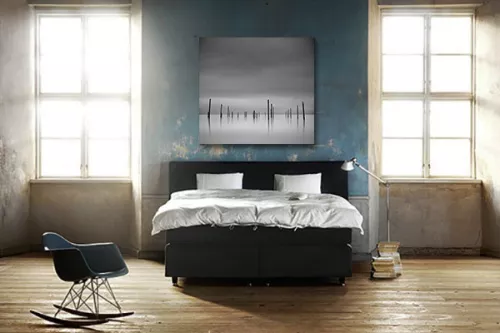 Tableau noir et blanc Piliers