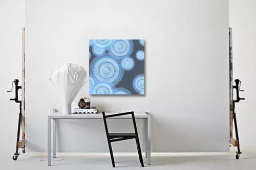 Tourbillon design bleu ciel