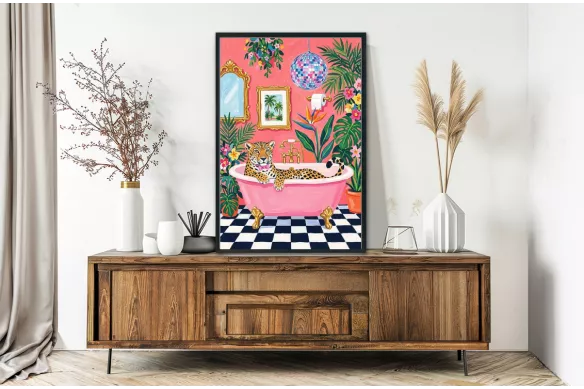 Visuel de l’affiche Camouflage painting_black_frame_vertical