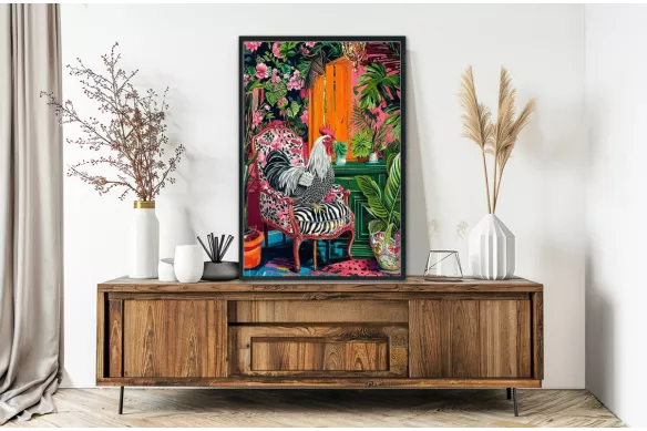 Visuel de l’affiche Maître Coq painting_black_frame_vertical