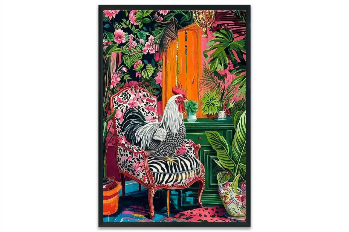Visuel de l’affiche Maître Coq painting_black_frame_vertical