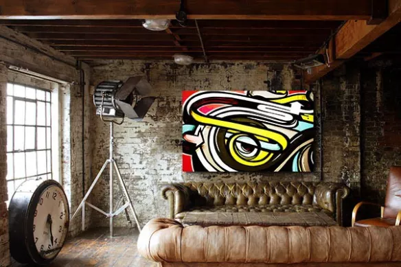 tableau design graffe oeil