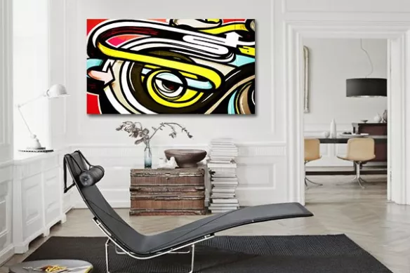 tableau design graffe oeil
