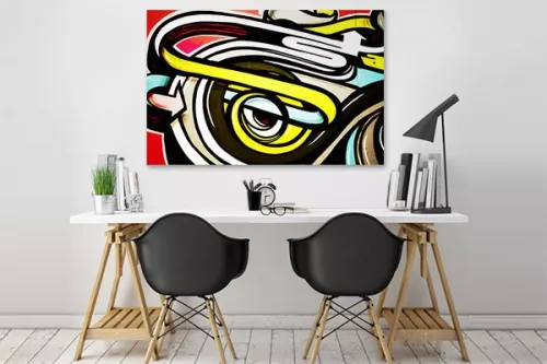 tableau design graffe oeil