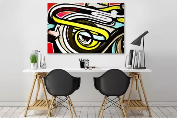 tableau design graffe oeil