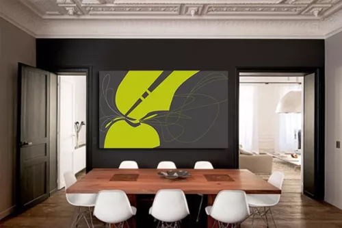 Tableau abstrait design Strange Shape