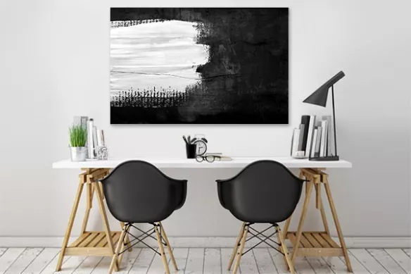 Tableau abstrait opposé