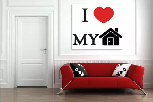 Toile I love my Home 