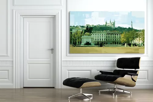 Tableau contemporain place bellecour