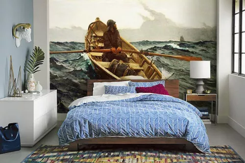 Papier peint chambre la pêche au gros