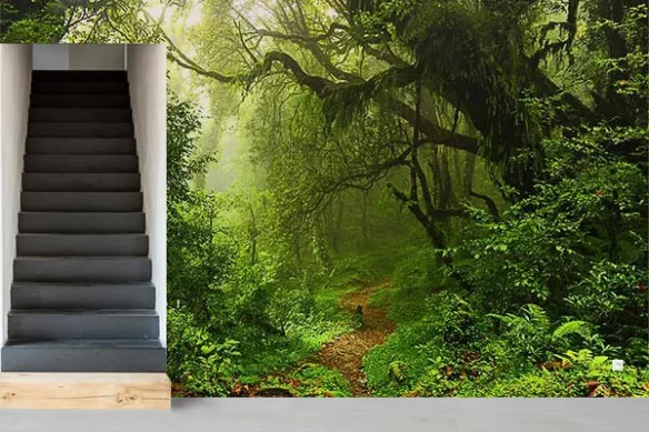 Trompe l'oeil Forêt Tropicale