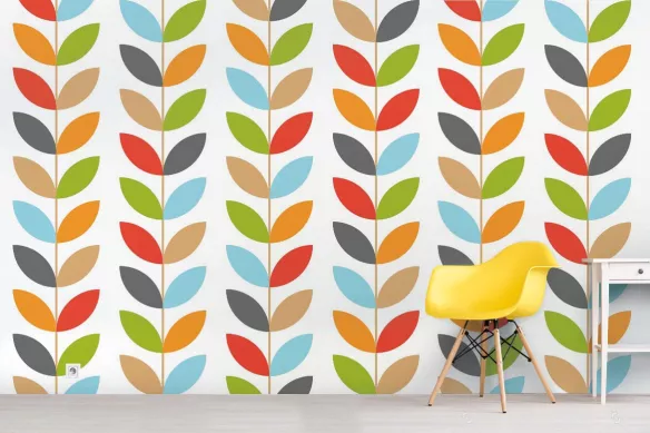 Papier peint scandinave Cachou