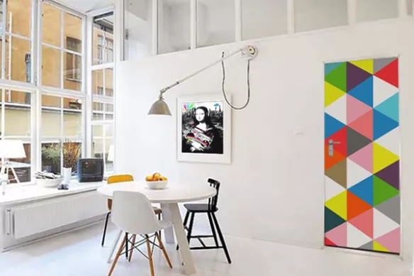 Sticker porte cuisine Arlequin