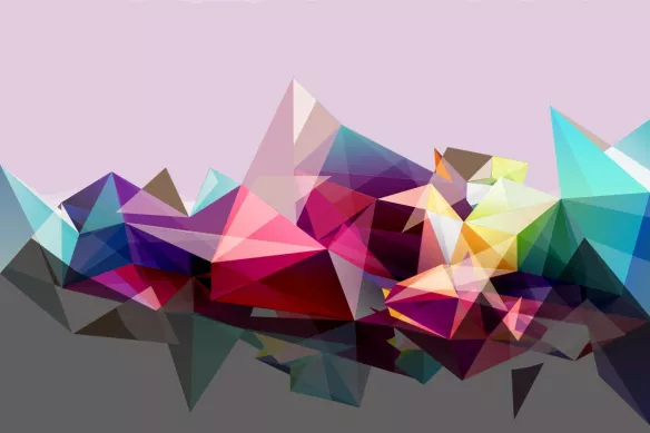 Tableau original Diamants Design violet