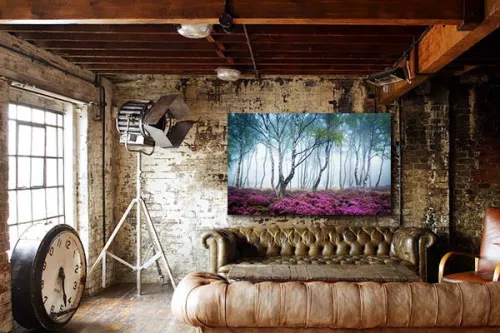 Tableau contemporain Forêt Romantique