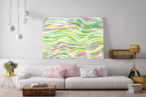 Tableau design horizontal Line bleu