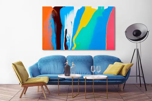 Tableau abstrait Achromat