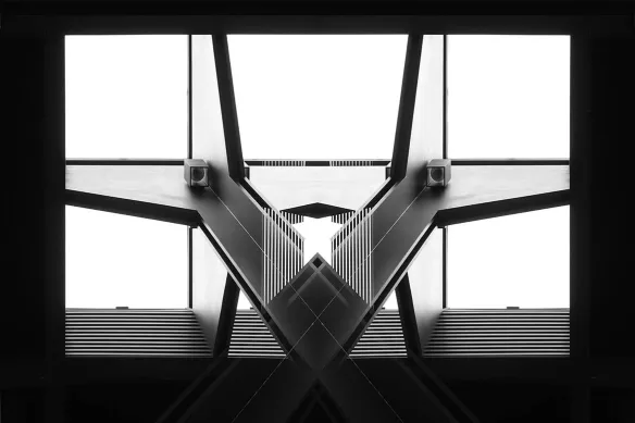 Déco murale noir et blanc Bilatérale