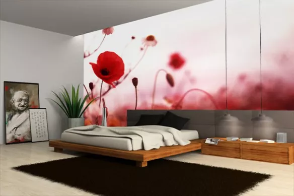 Poster mural Coquelicots 
