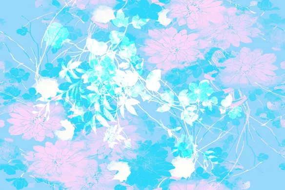 Tableau contemporain Aquacolor bleu