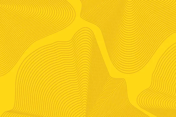 Tableau décoration abstrait Spinoza jaune