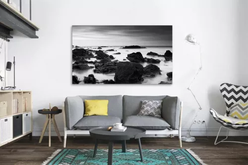 Tableau noir et blanc Calme absolu