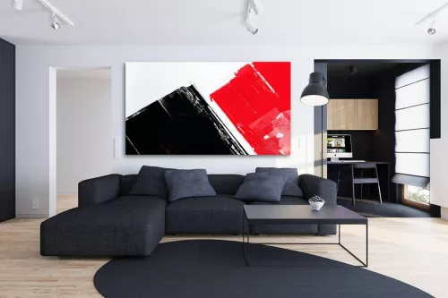 Tableau contemporain abstrait Italique