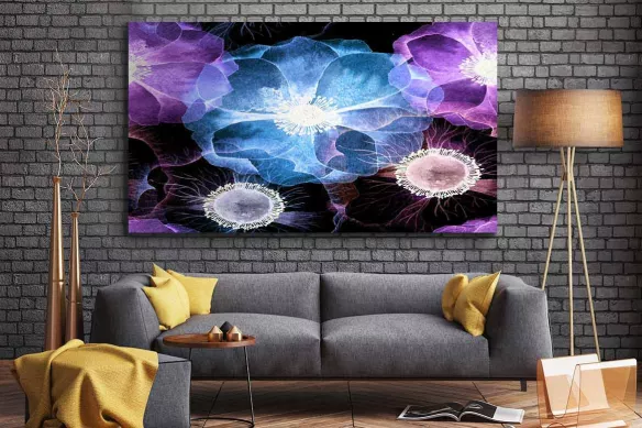 Tableau sur toile fleurs Extatic