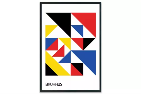 Visuel Bauhaus Géométrique cadre-noir-portrait