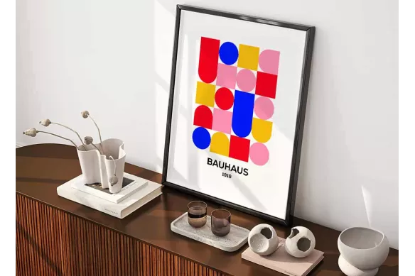 Visuel Bauhaus 1919 painting_black_frame_vertical