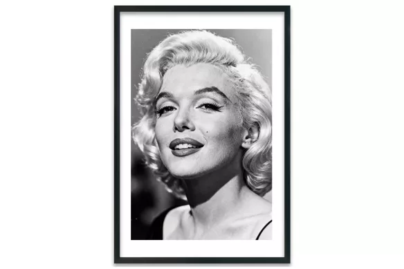 Visuel Marilyn Monroe cadre-noir-portrait-avec-bordure