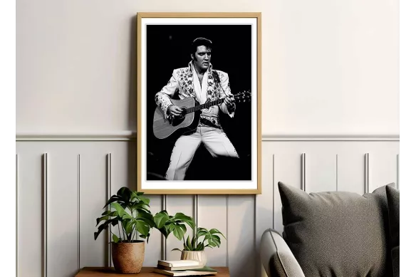 Visuel Elvis Presley painting_wood_frame_vertical