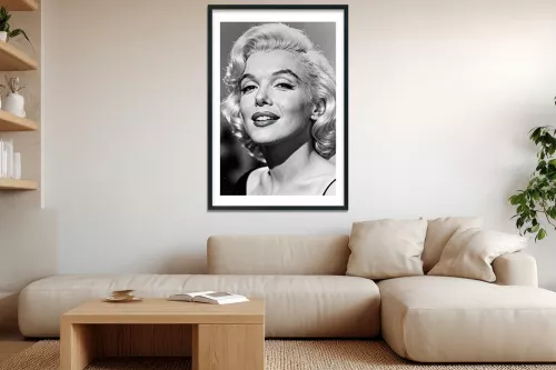 Visuel Marilyn Monroe painting_black_frame_vertical