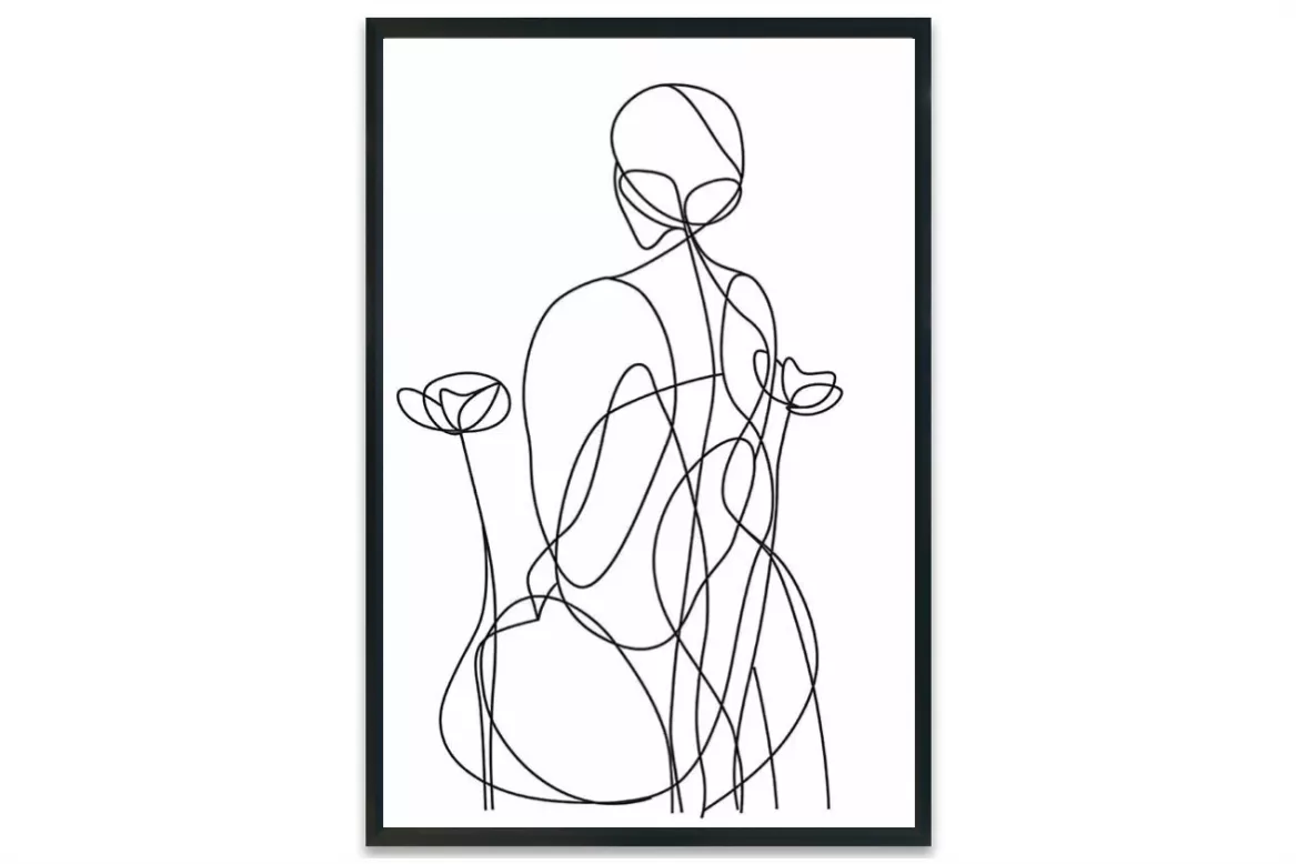 Visuel Douce méditation painting_black_frame_vertical