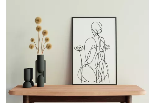 Visuel Douce méditation painting_black_frame_vertical